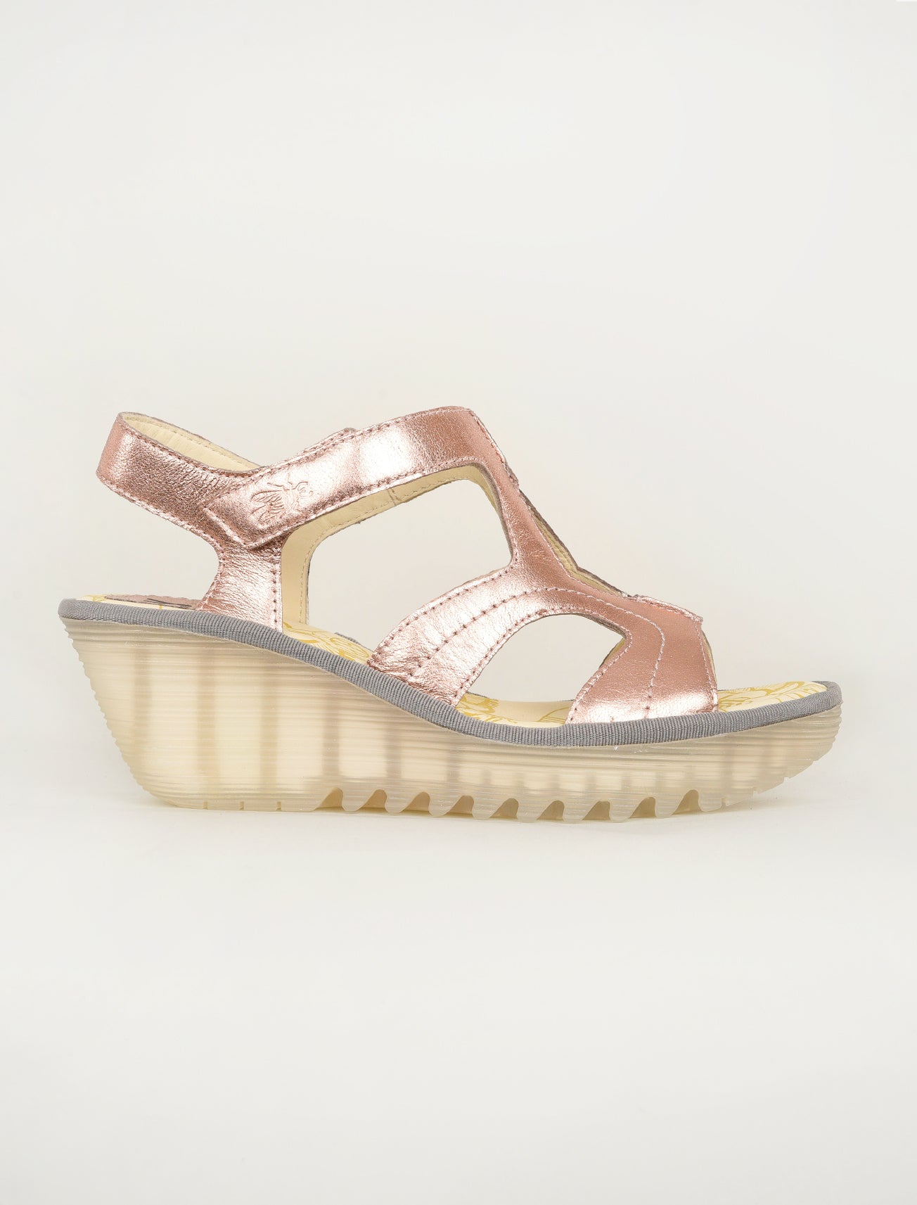 Fly London Yotu Wedge, Blush Gold 