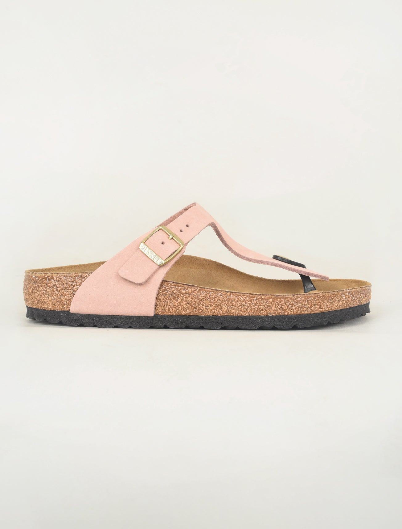 Birkenstock Gizeh Nubuk Sandal, Soft Pink 