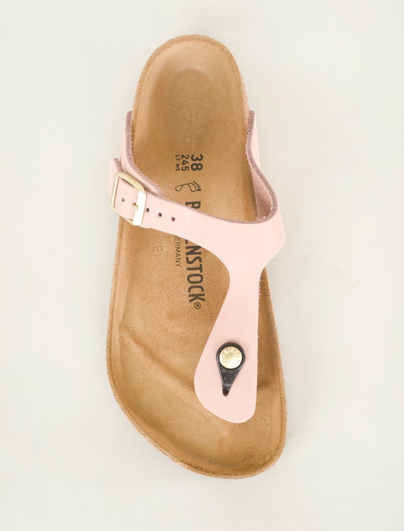 Birkenstock Gizeh Nubuk Sandal, Soft Pink 