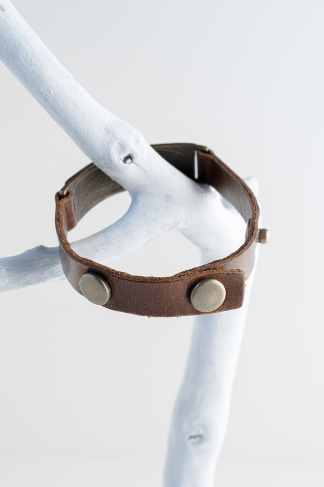 Rebel Designs ID Leather Bracelet 