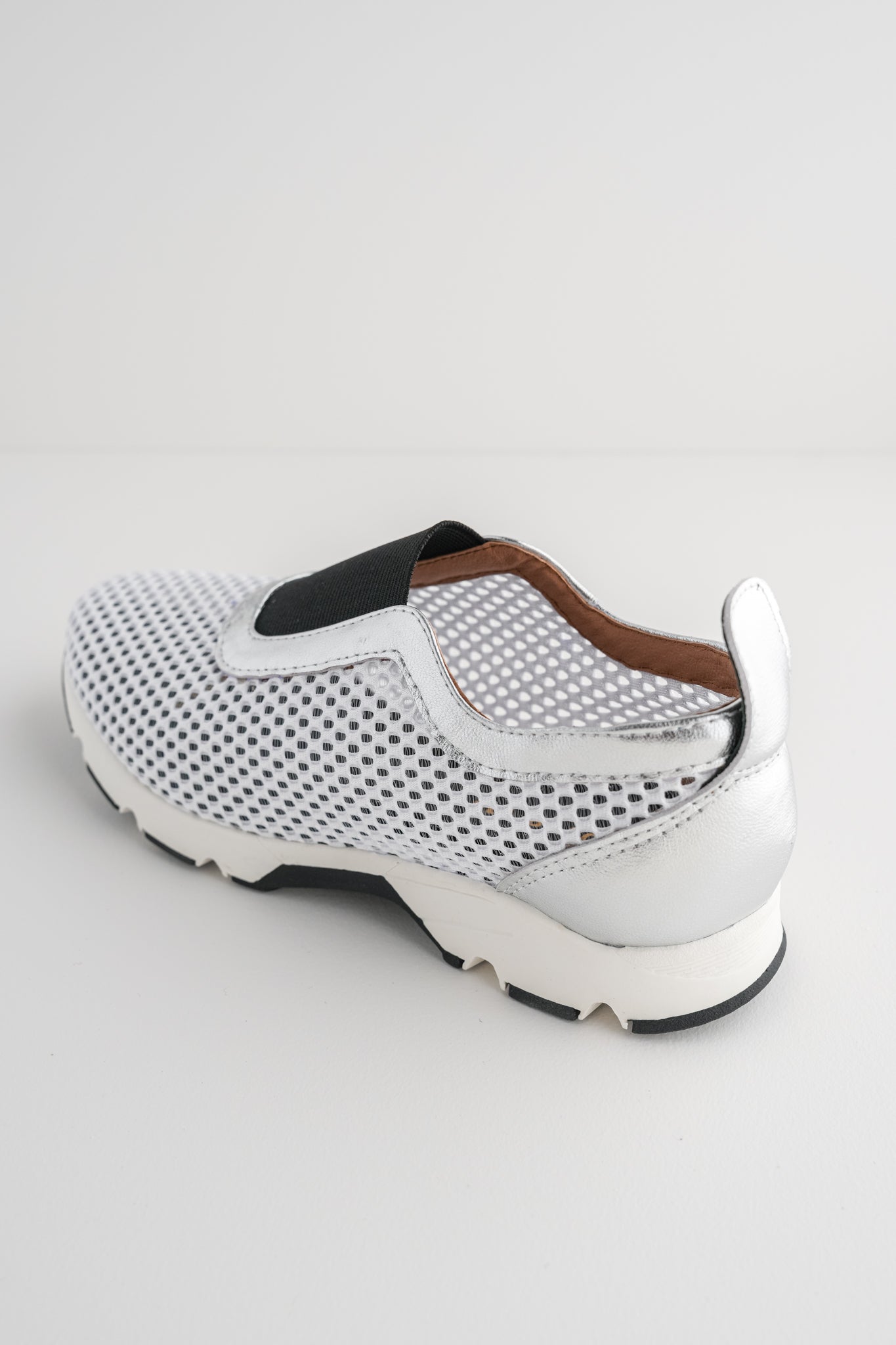 All Black Amazing Combo Sneaker, White/Silver 