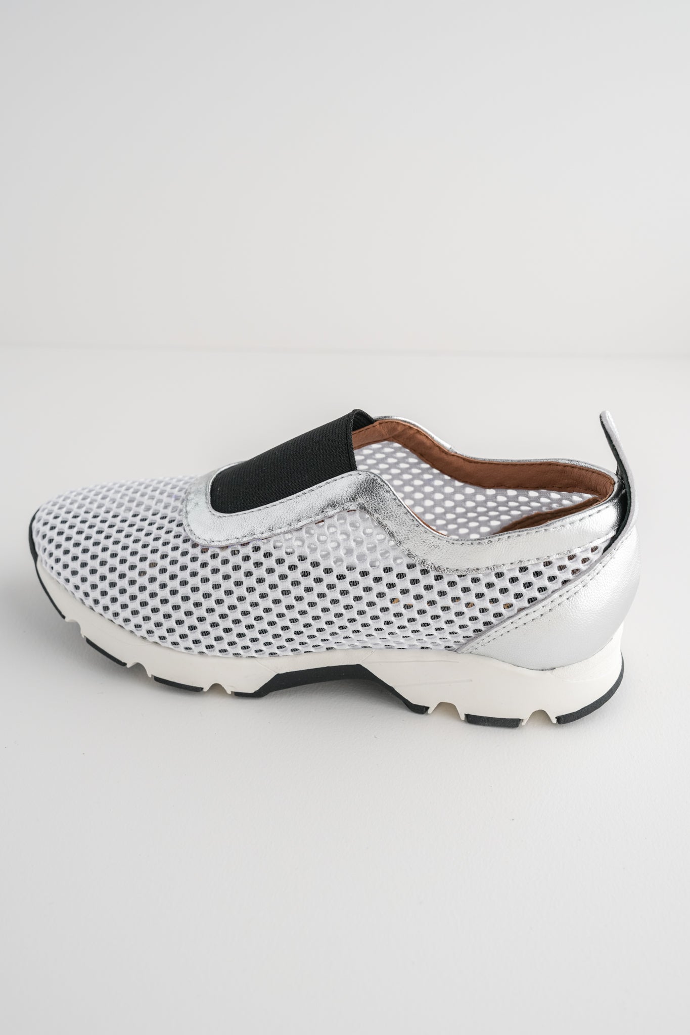 All Black Amazing Combo Sneaker, White/Silver 