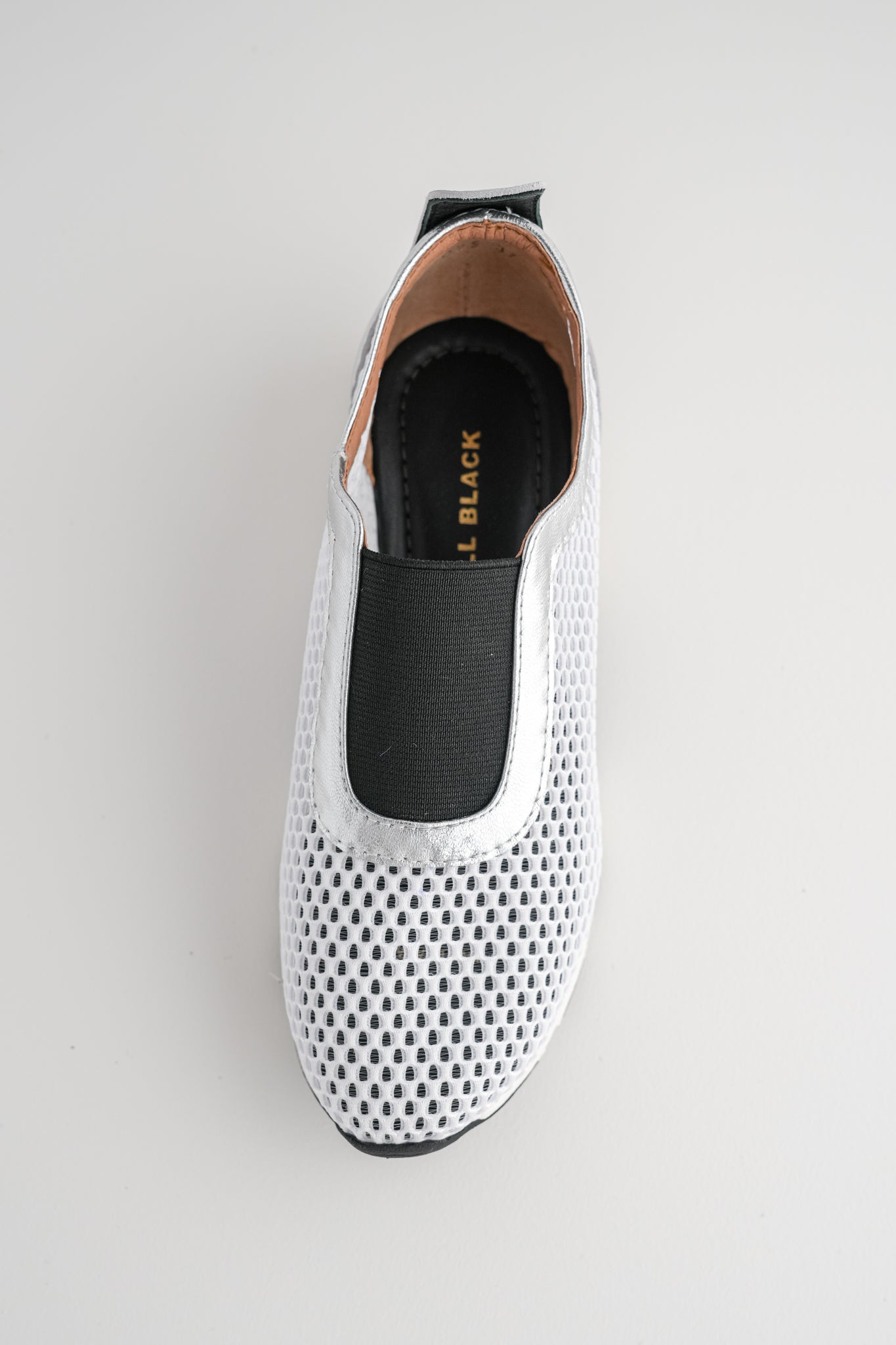 All Black Amazing Combo Sneaker, White/Silver 