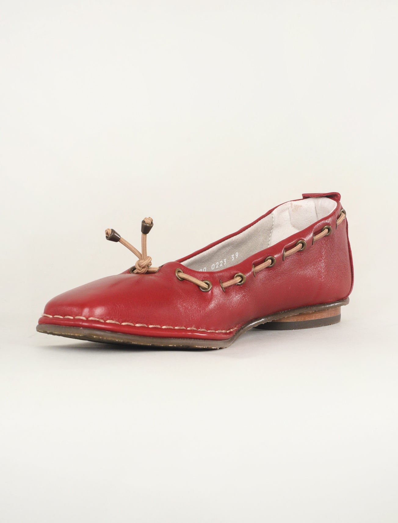 Fly London Bapi Square Toe Flats, Red Velvet 