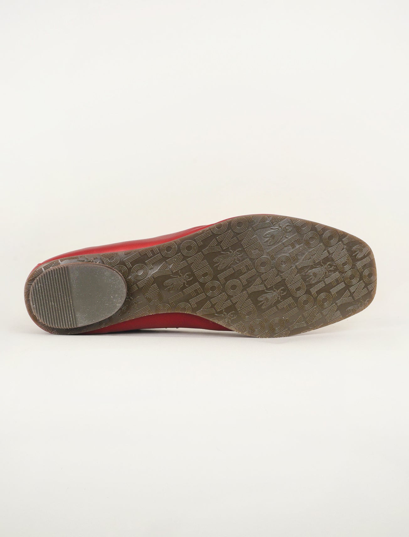 Fly London Bapi Square Toe Flats, Red Velvet 