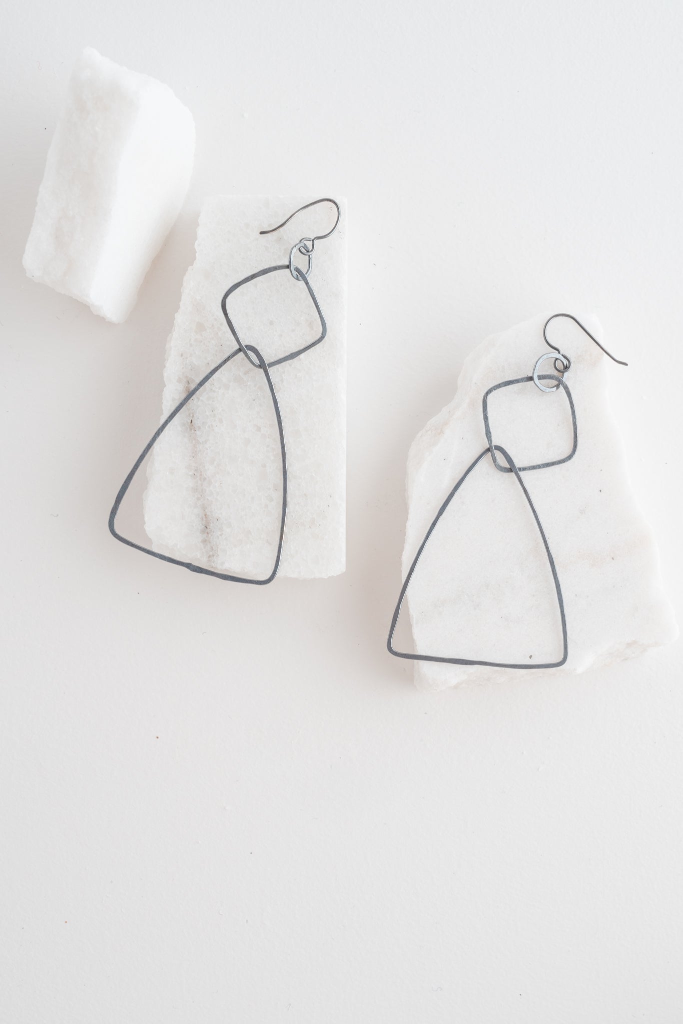 Red I Jewelry Big Geo Earrings 
