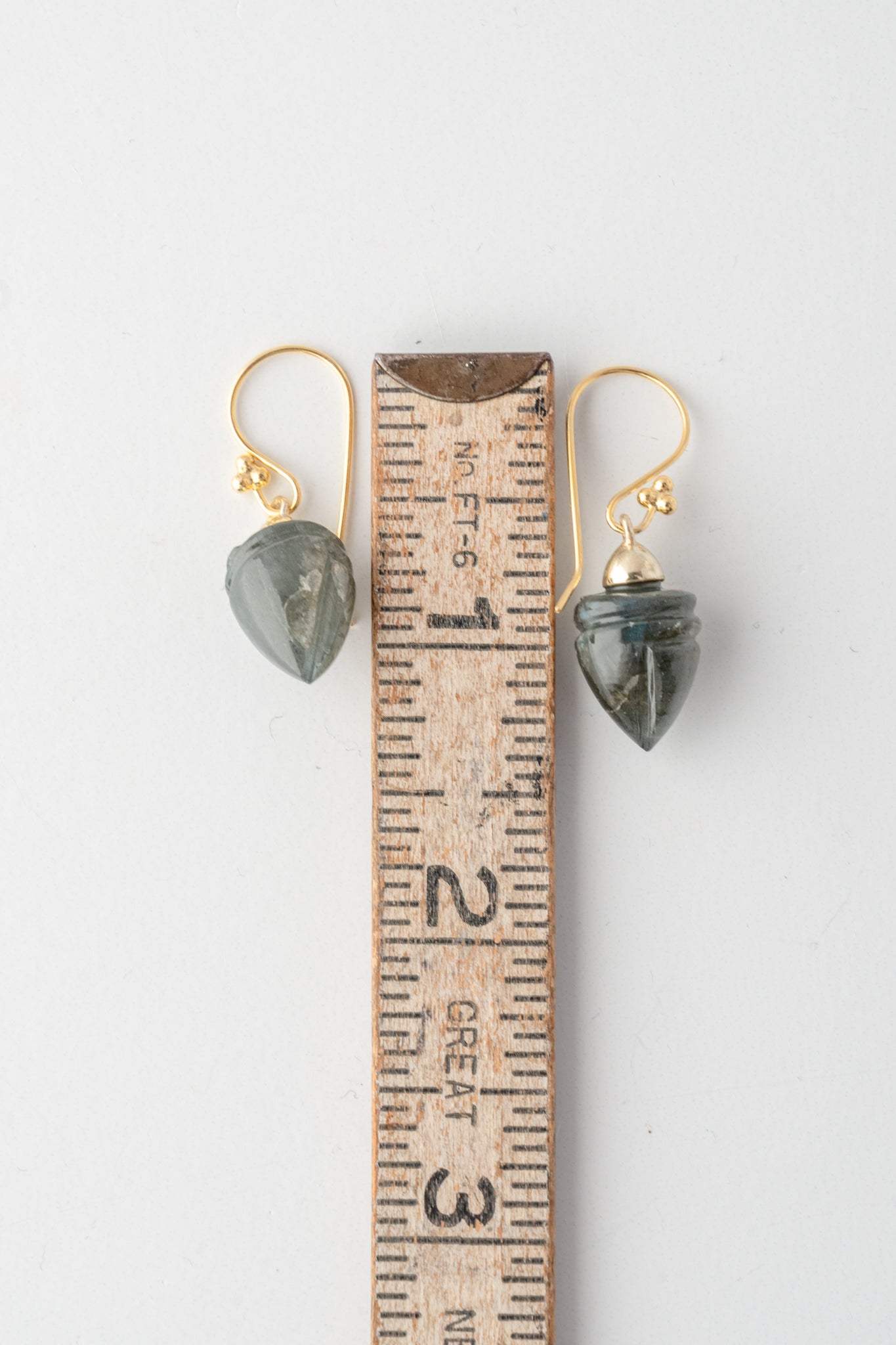 Robindira Unsworth Carved Labradorite Dangles 