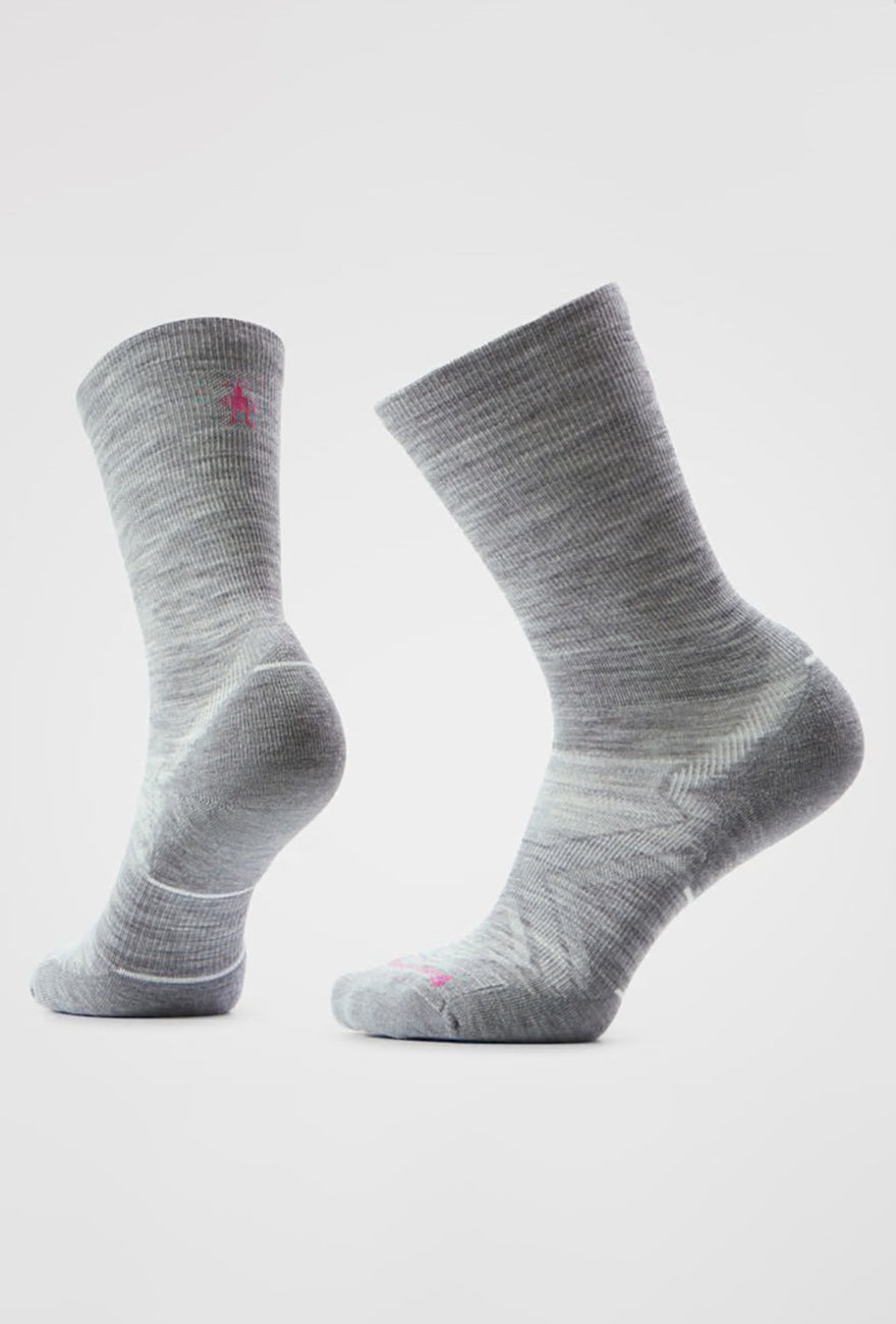 Smartwool Run Cold Weather Targeted Cushion, Light Gray/White 