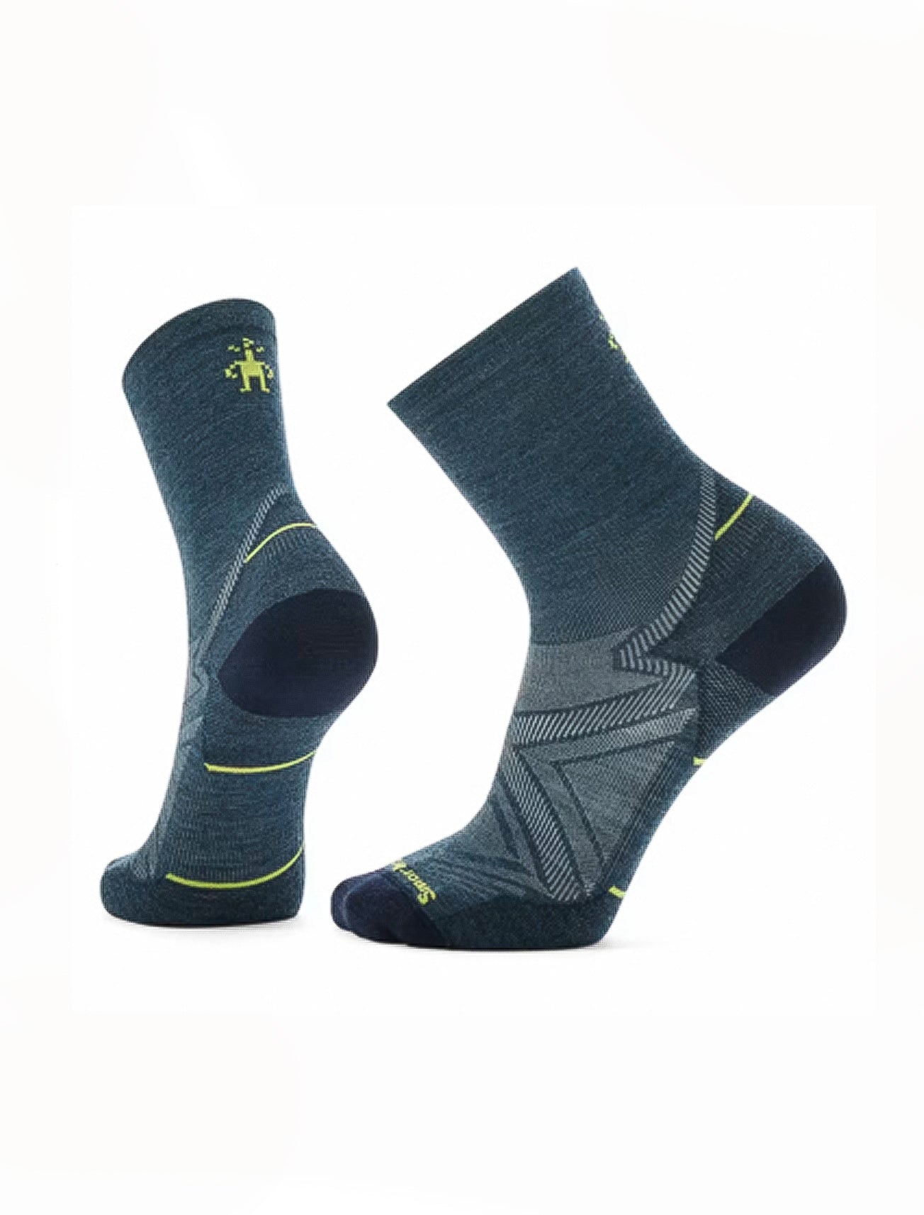 Smartwool Run Zero Cushion Mid Crew Sock, Twilight 