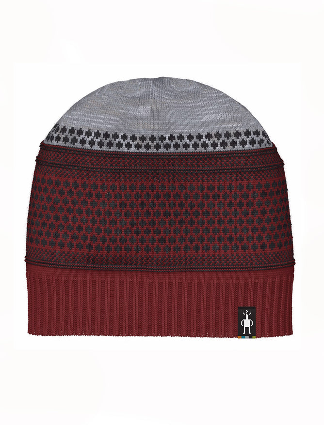 Smartwool Popcorn Cable Beanie, Currant Heather One Size Currant