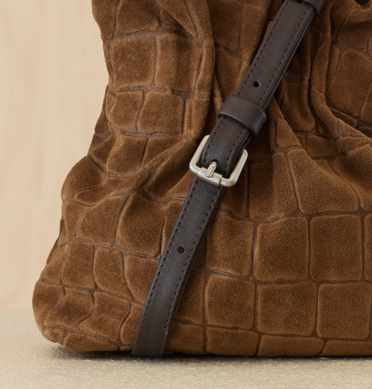 Daniella Lehavi Salina Mini Bag, Brown Croco 