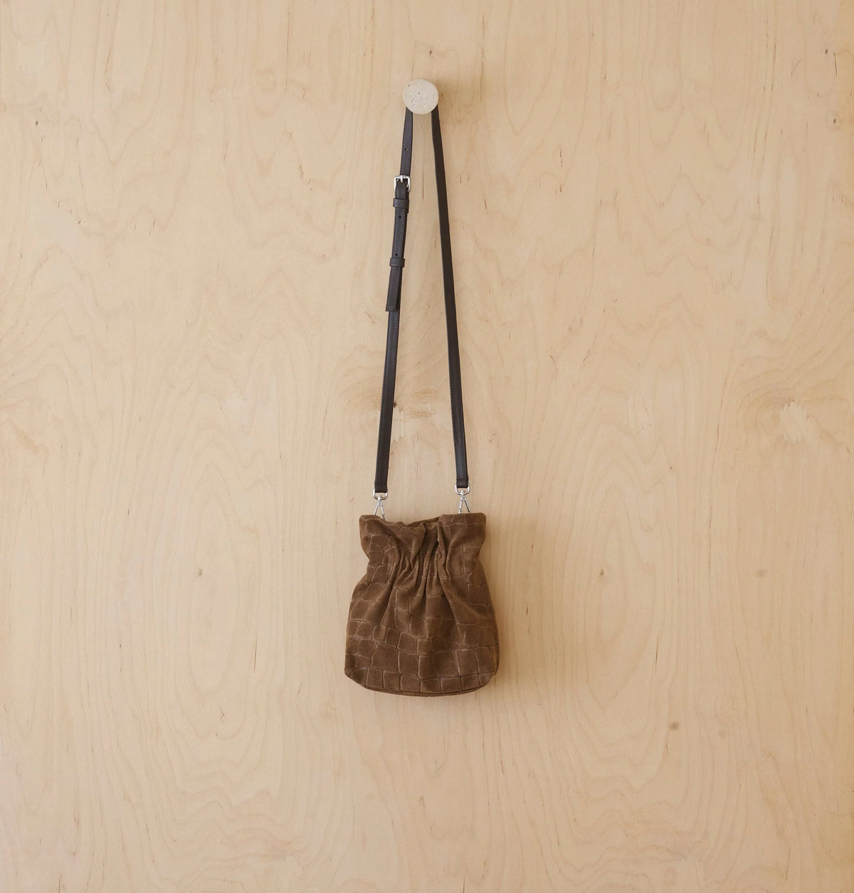 Daniella Lehavi Salina Mini Bag, Brown Croco 