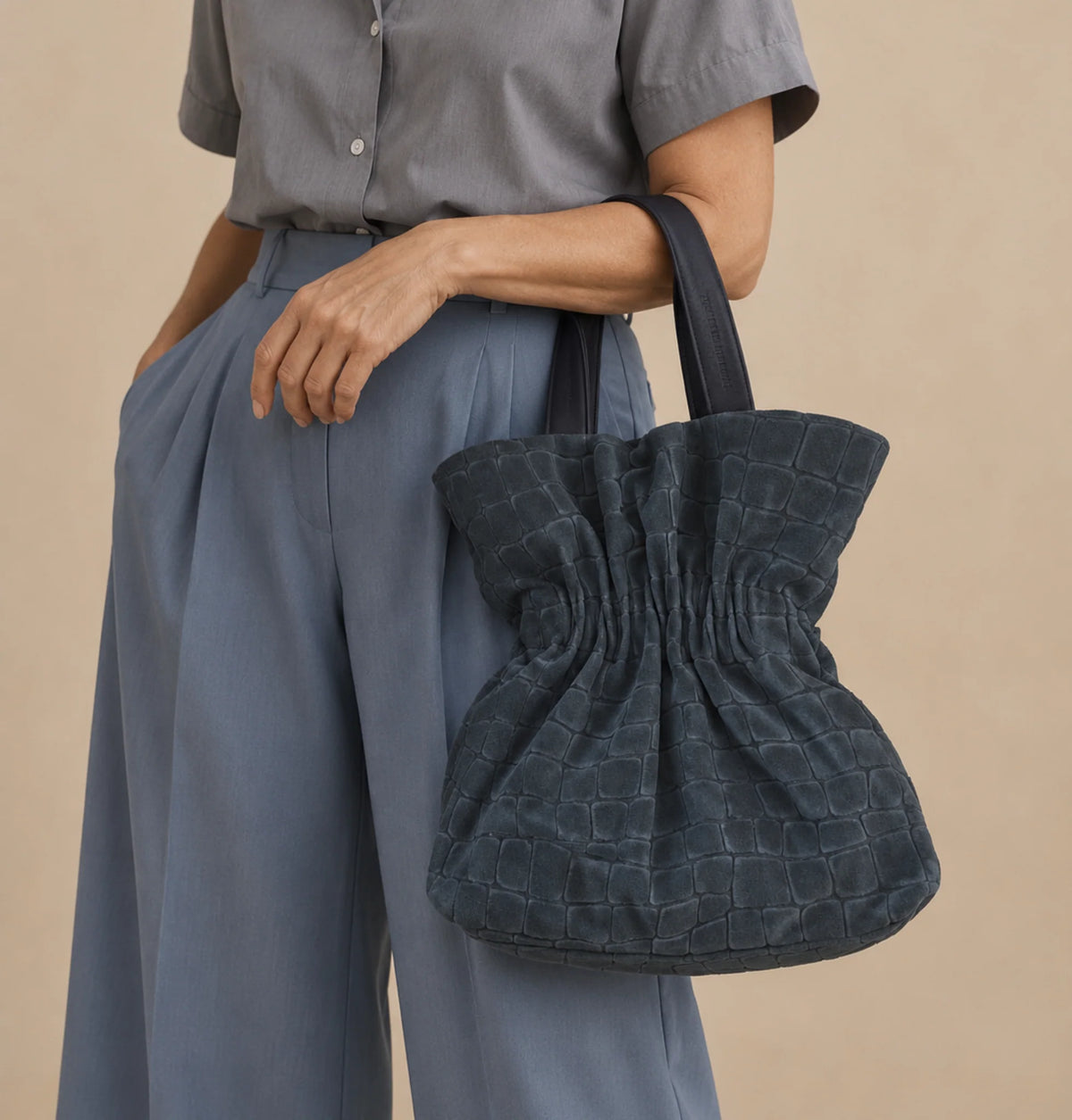 Daniella Lehavi Salina Shopper, Teal Croco 