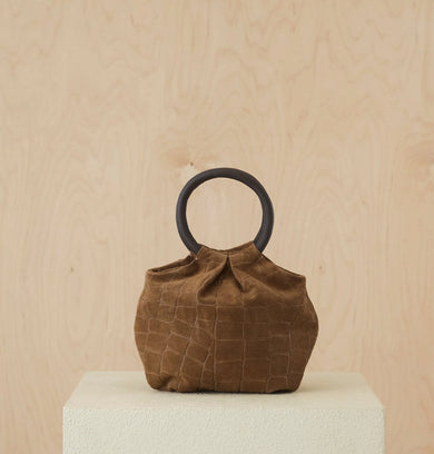 Daniella Lehavi Salina Wristlet, Brown Croco Brown Croco 