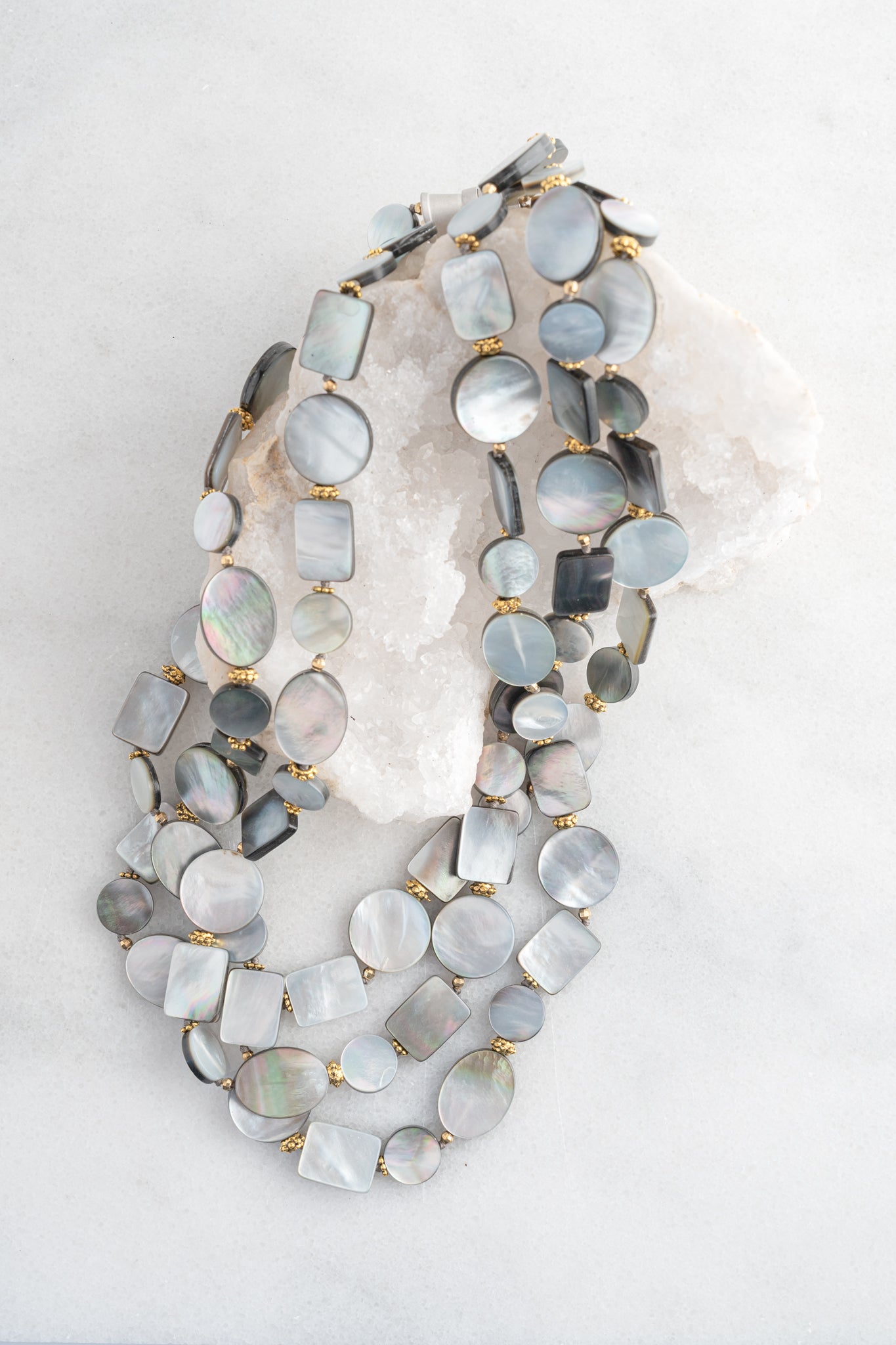 Sea Lily Glenna Three-Strand Necklace 