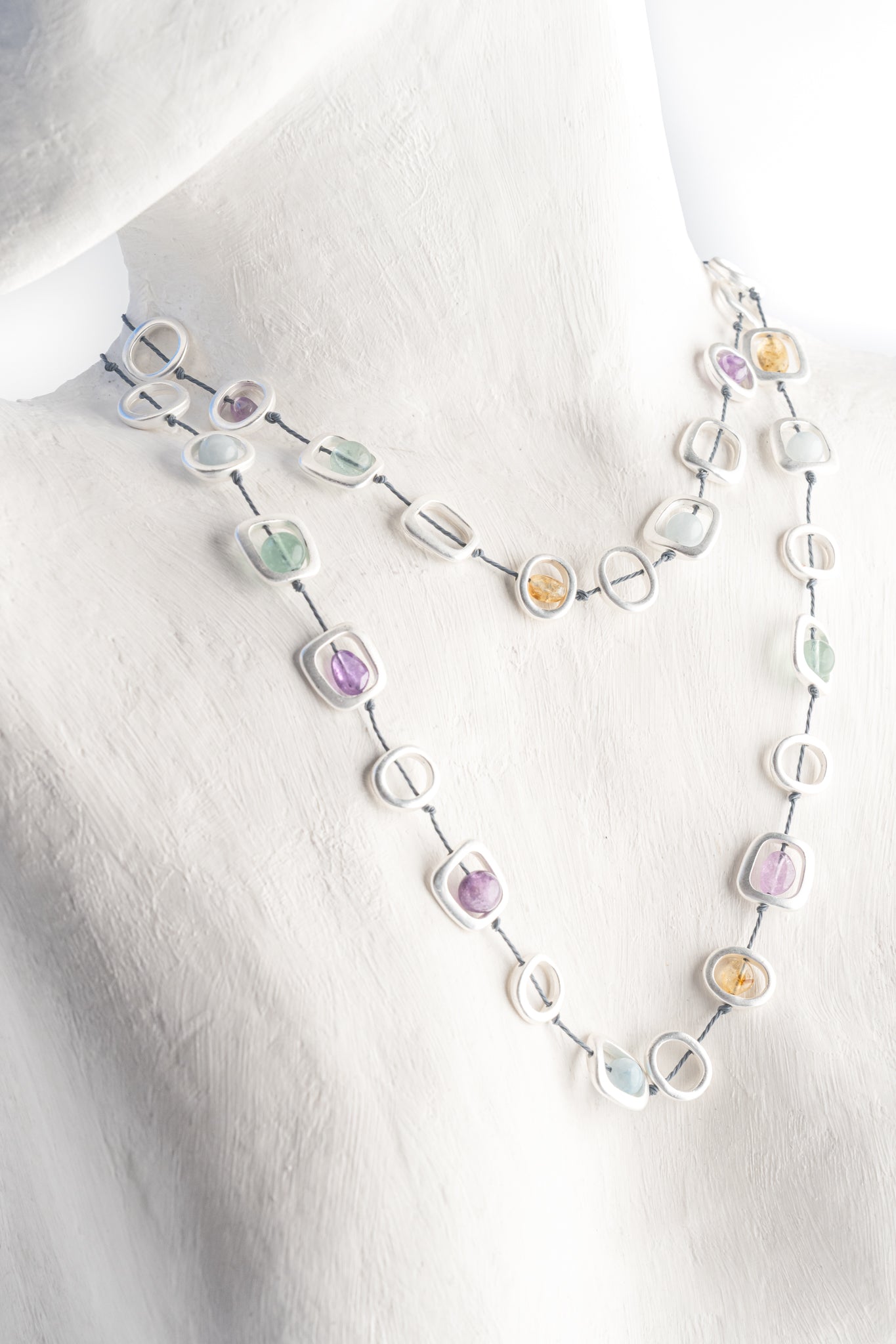 Sea Lily Nanette Geo Long Necklace 