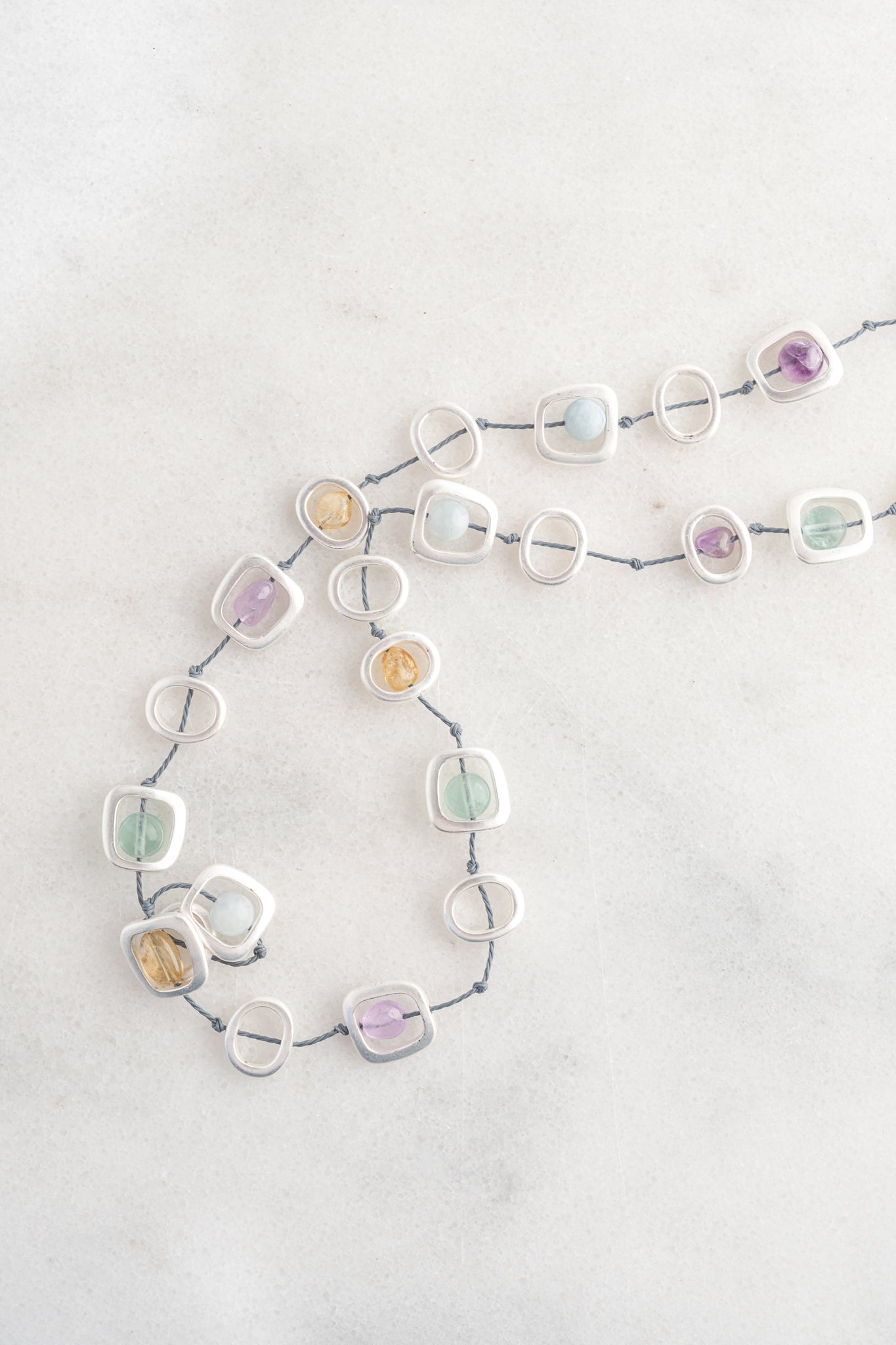 Sea Lily Nanette Geo Long Necklace 