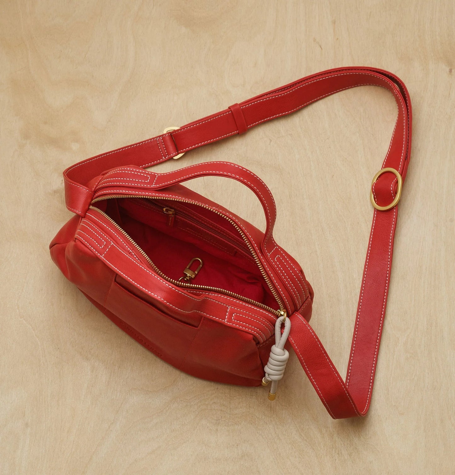 Sheffield Small Crossbody Bag, Scarlet