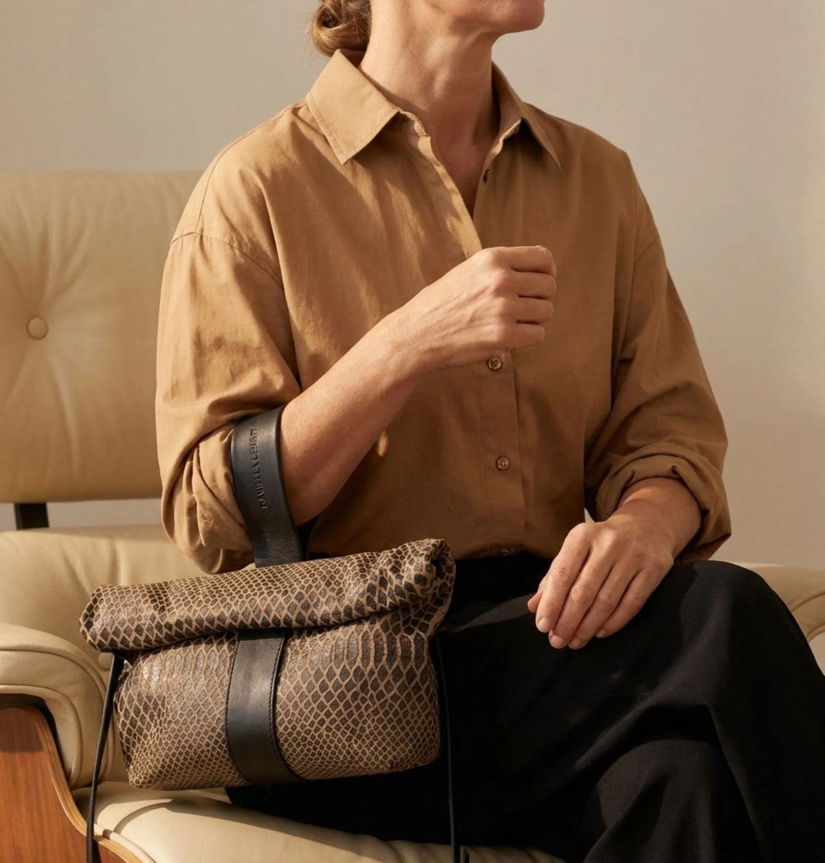 Daniella Lehavi Sheffield Wristlet, Latte 