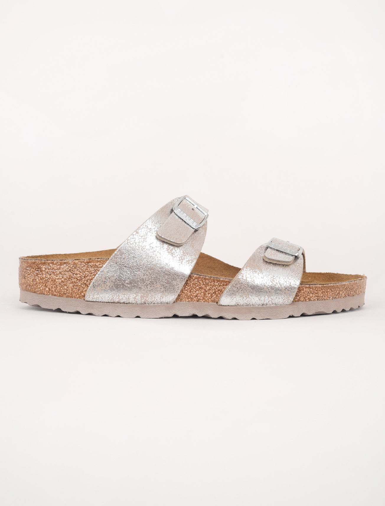 Birkenstock Sydney Sandal, Washed Silver 