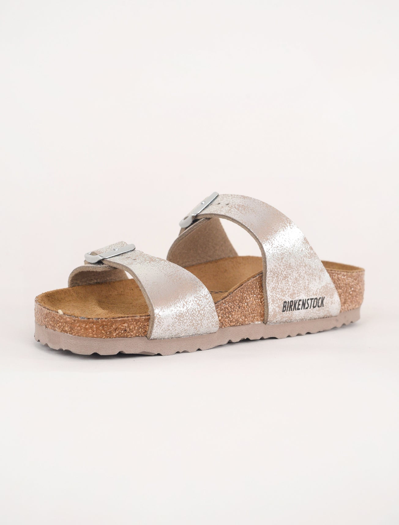 Birkenstock Sydney Sandal, Washed Silver 