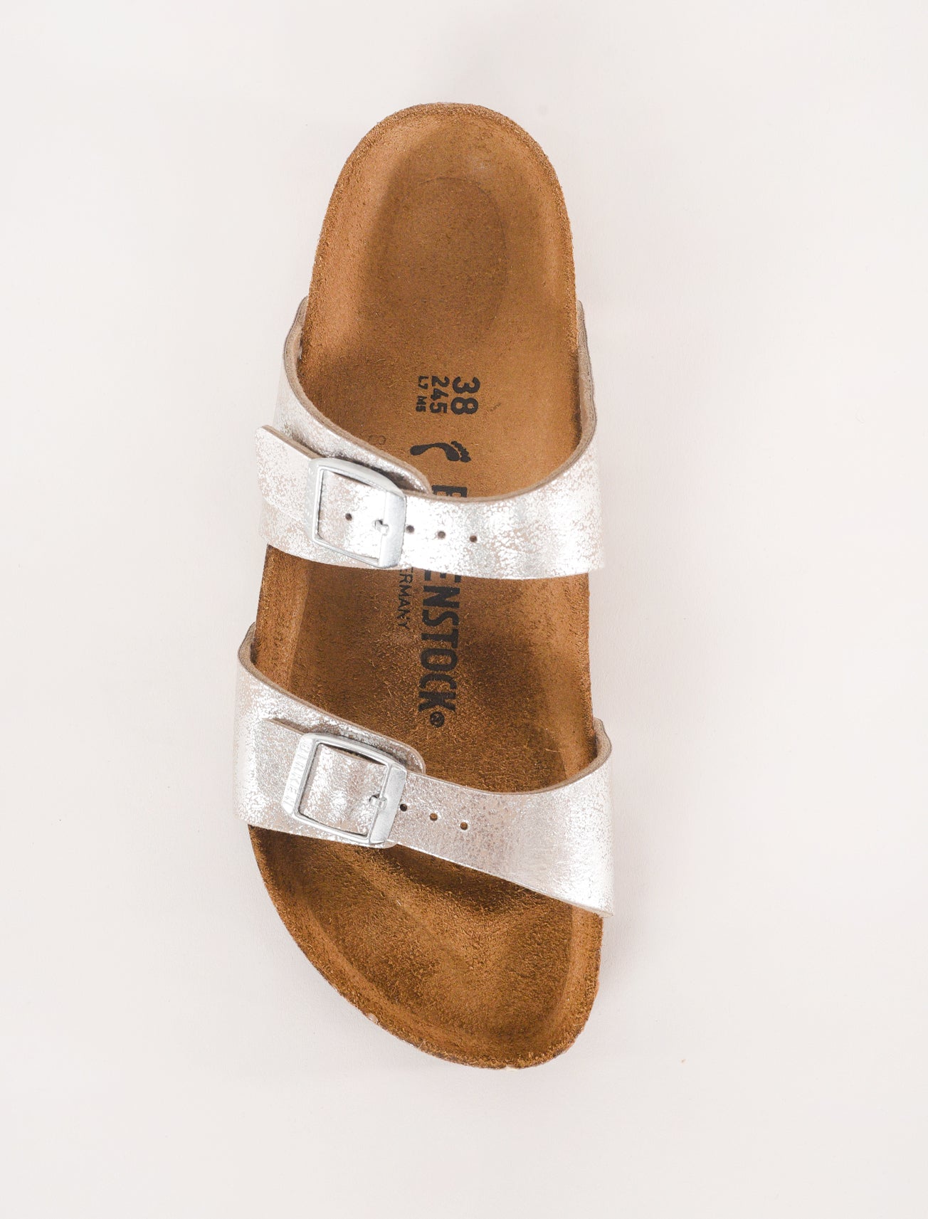 Birkenstock Sydney Sandal, Washed Silver 