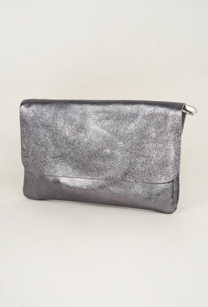 Milano Sparkly Bag, Metallic Gray