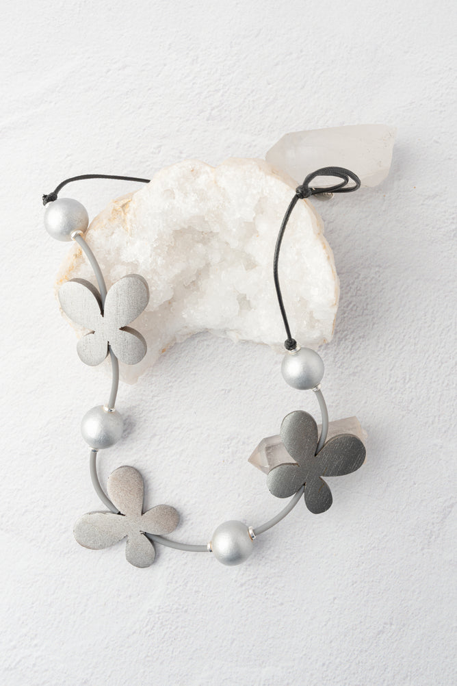 Sylca Designs Woodland Whisper Necklace, Silver 