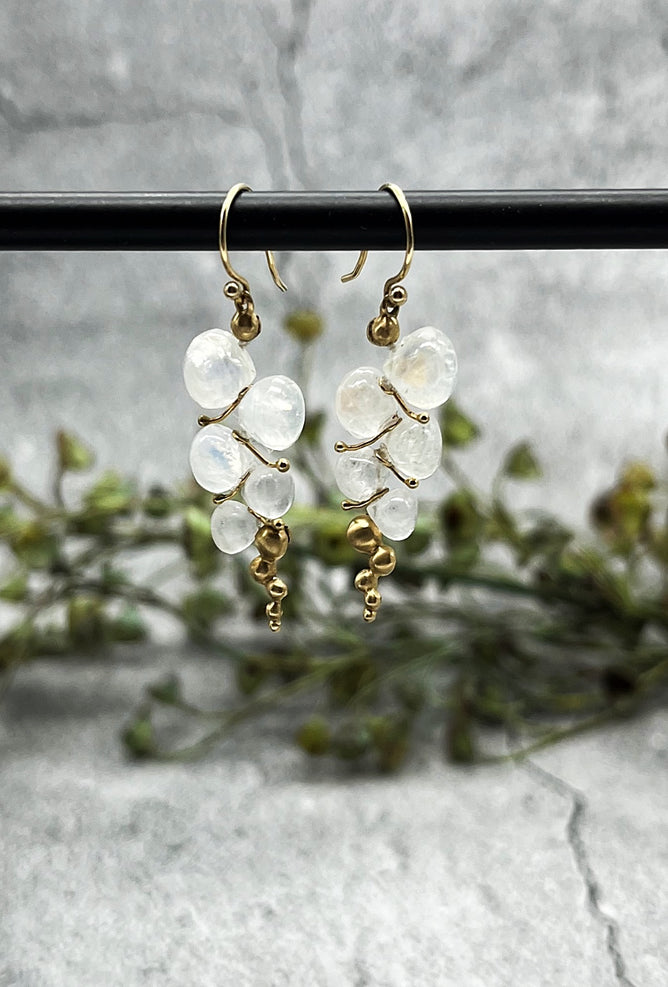 Rachel Atherley Caviar Moonstone Earrings 