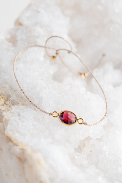 Sophie Deschamps Magali Bracelet, Garnet 