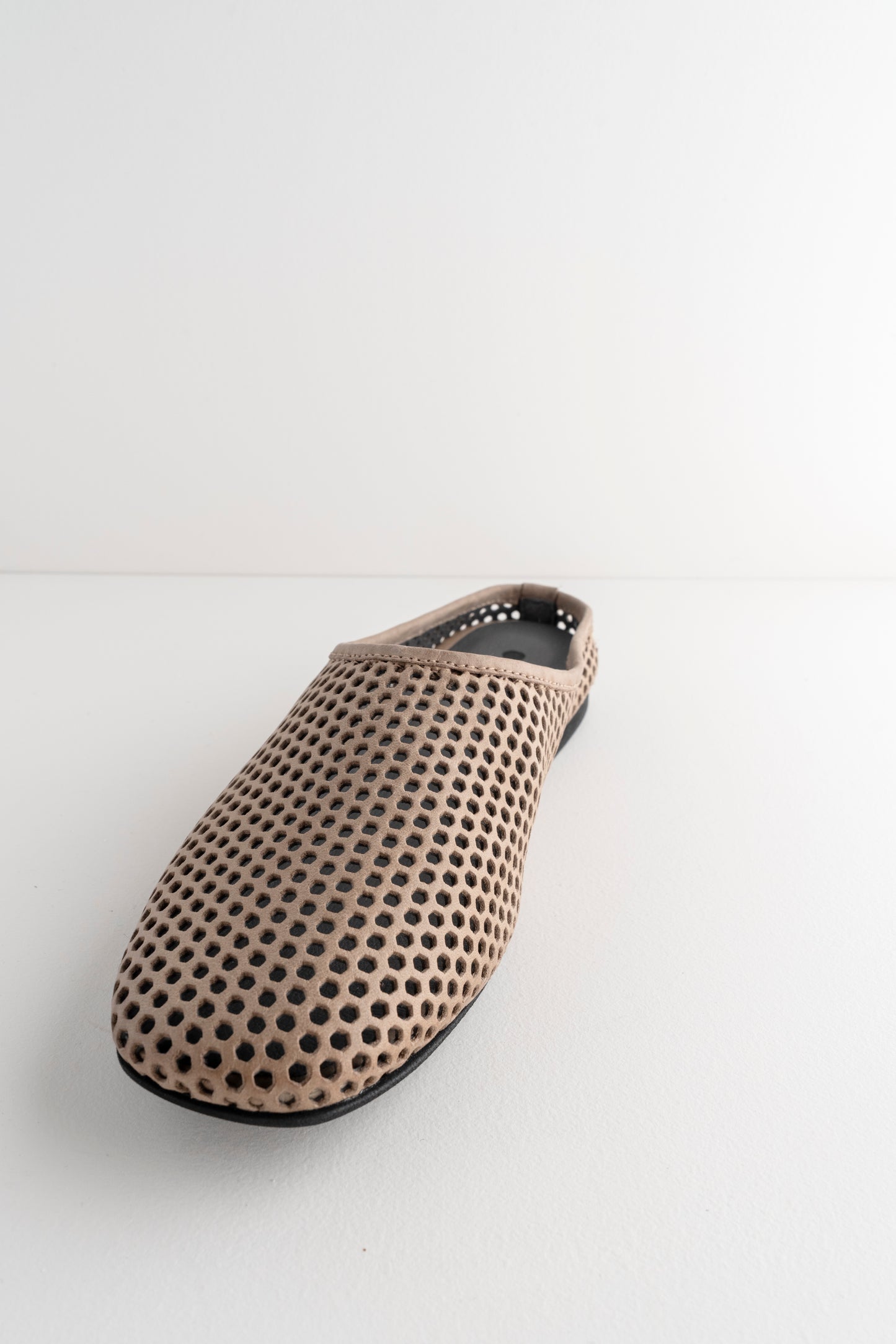 Sort Aarhus Leather Cage Slides, Malto 
