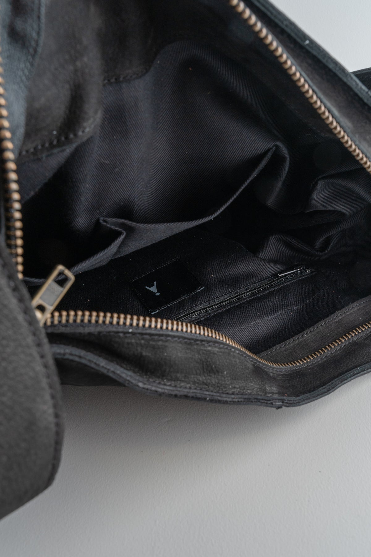 Sort Aarhus Rounded Handbag, Black 