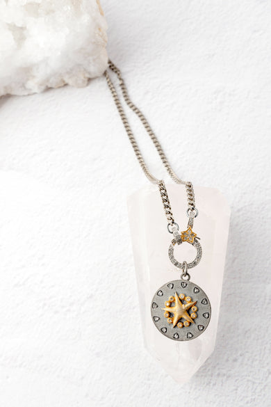 Paula Rosen Stellar Star Disc Necklace 