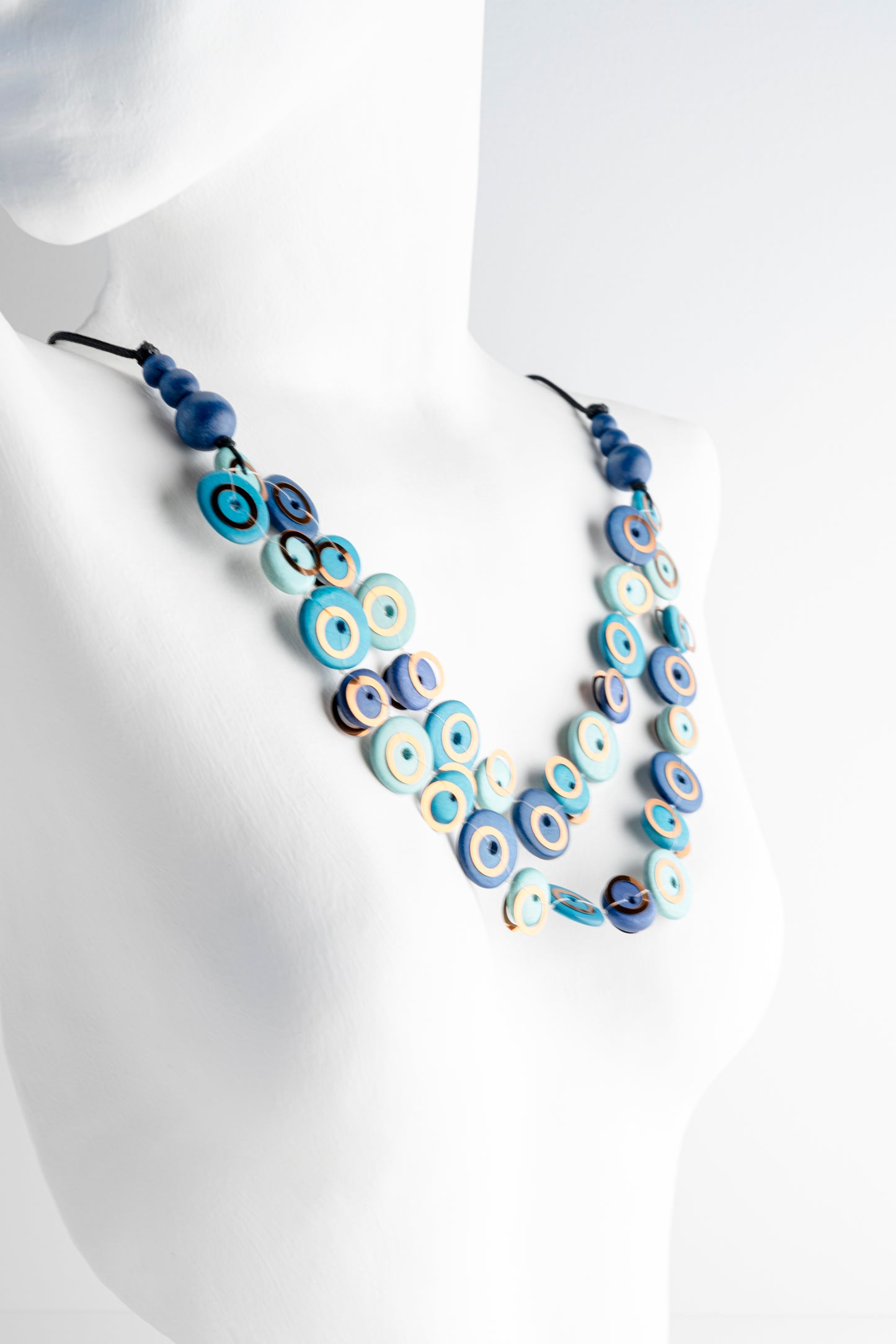 Sylca Designs Adria Necklace, Blue 