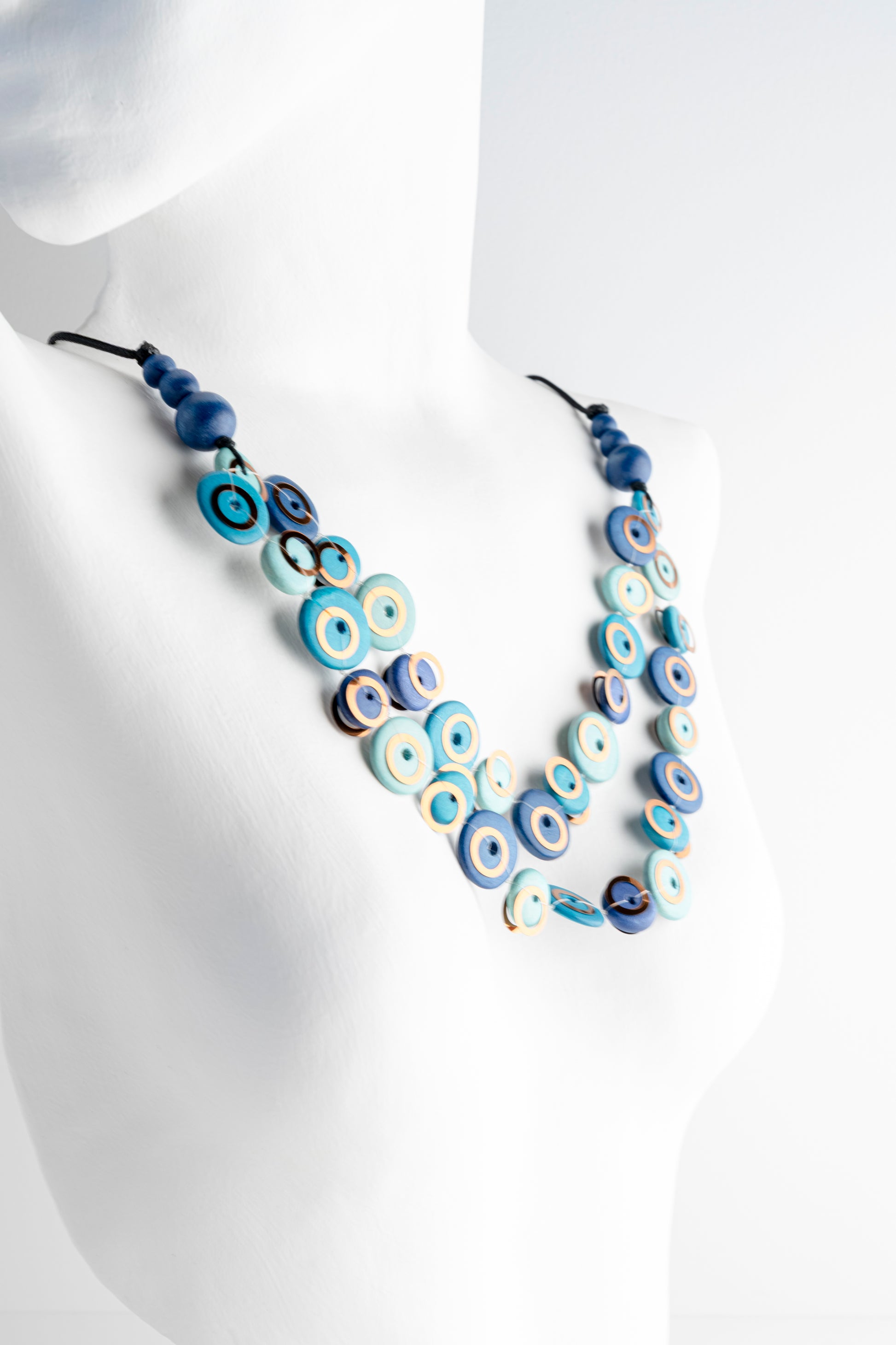 Sylca Designs Adria Necklace, Blue 