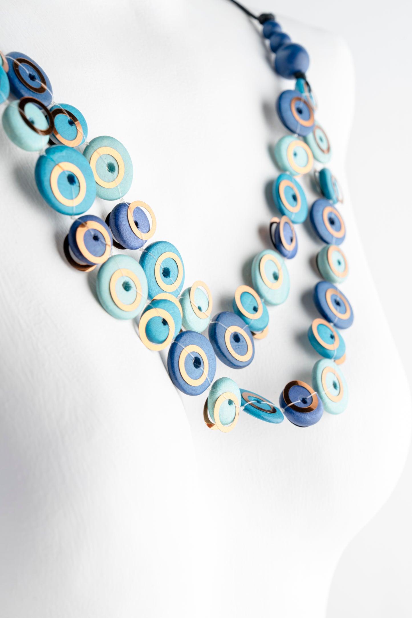 Sylca Designs Adria Necklace, Blue 