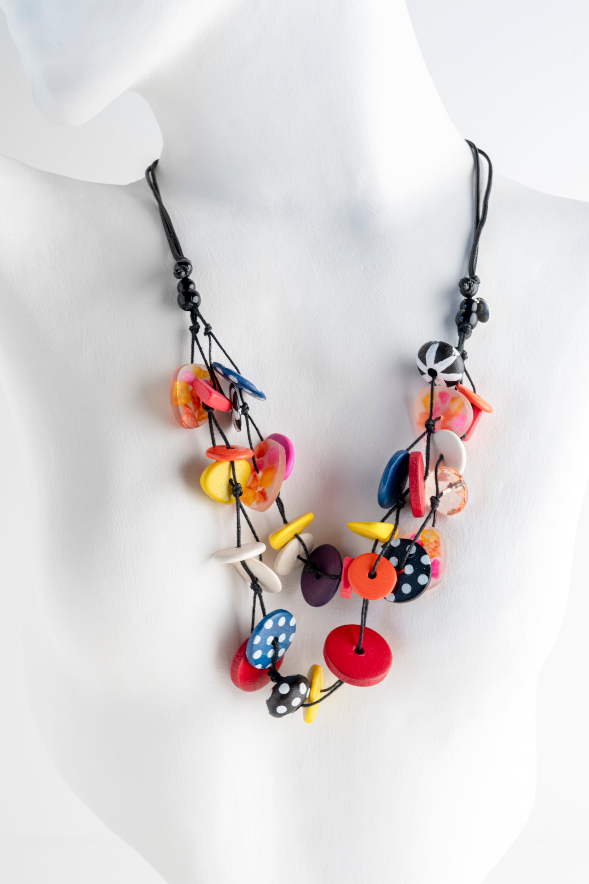 Sylca Designs Colorburst Confetti Layers Necklace 