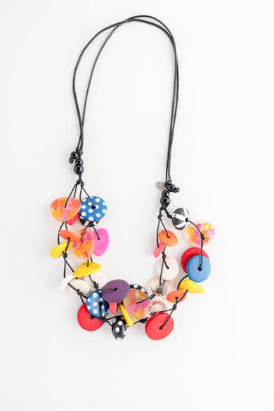 Sylca Designs Colorburst Confetti Layers Necklace 