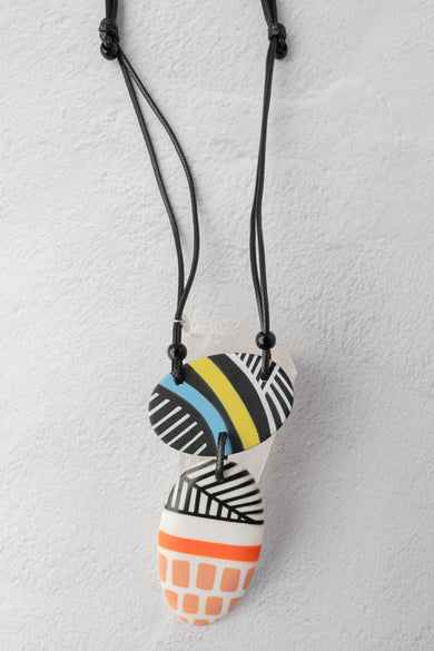 Sylca Designs Artistic Impressions Necklace, Multi 