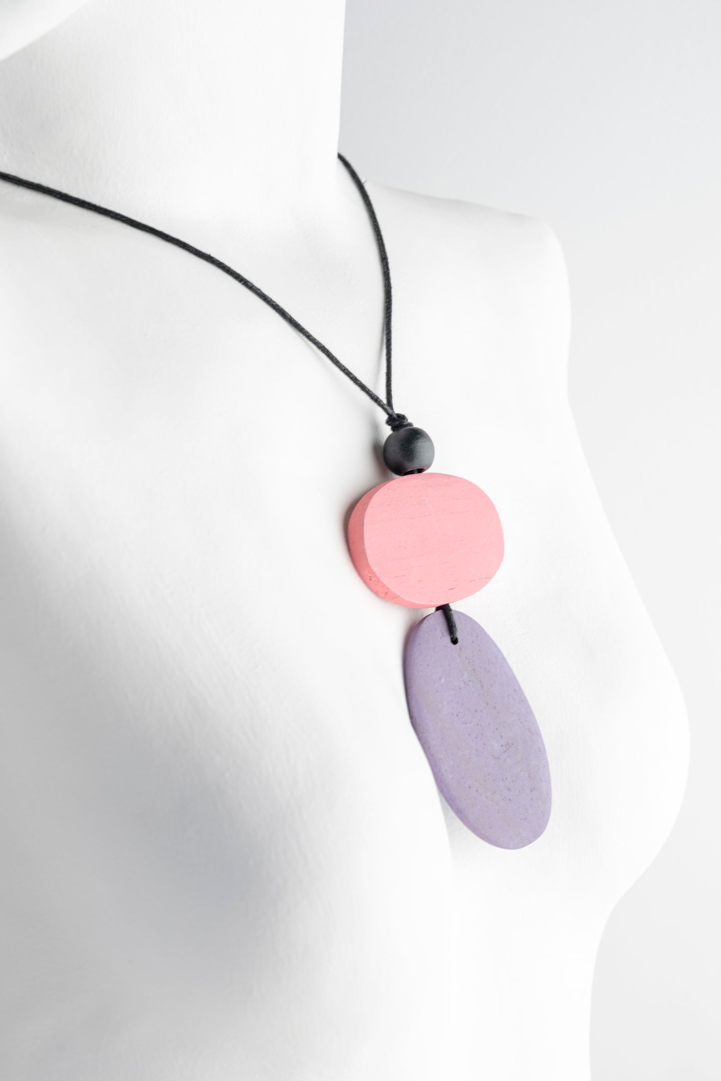 Sylca Designs Double Bead Alaina Pendant, Purple 