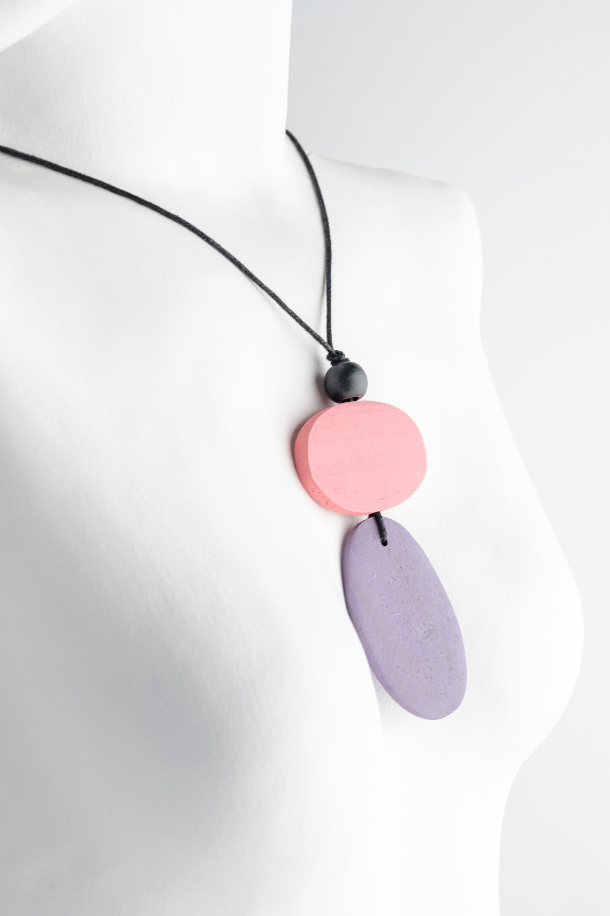 Sylca Designs Double Bead Alaina Pendant, Purple 