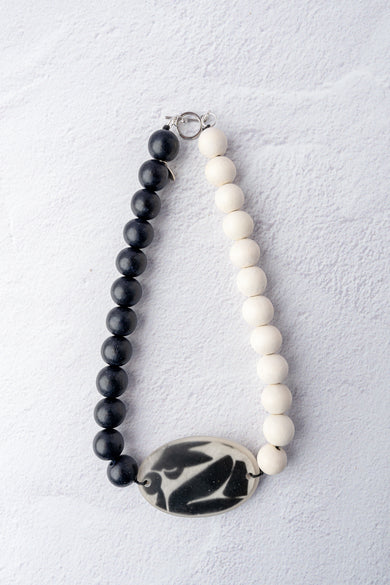 Sylca Designs Sally D Necklace, Black 