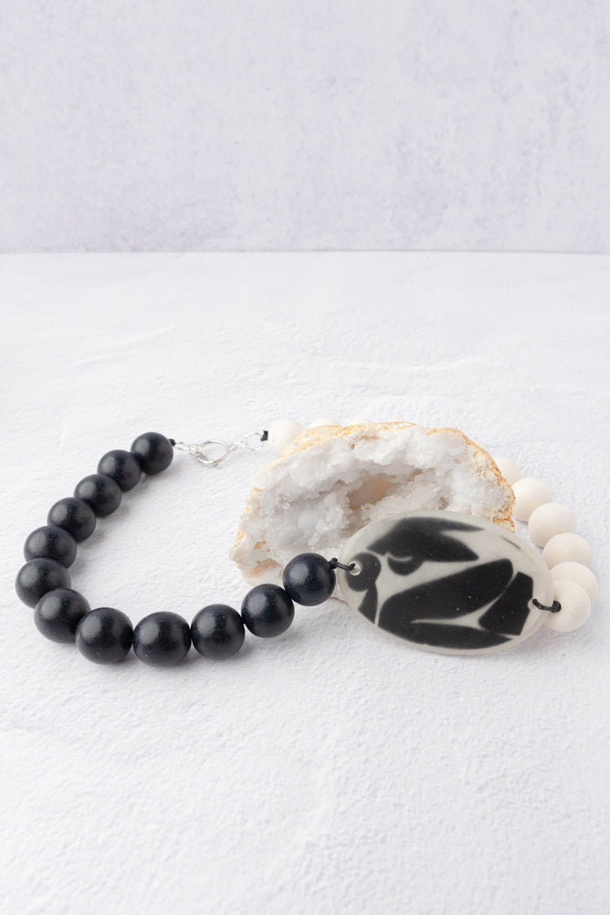 Sylca Designs Sally D Necklace, Black 