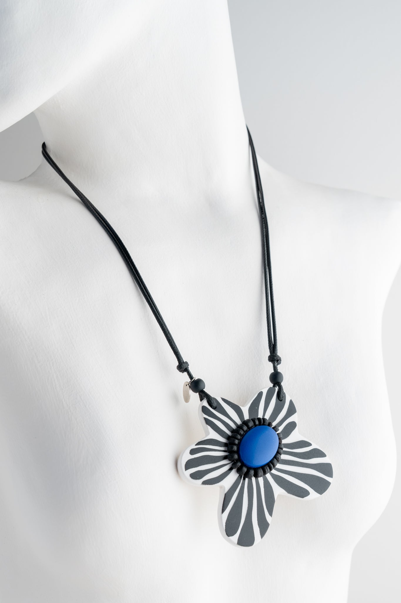 Sylca Designs Bumble Blossom Daisy Pendant, Blue 