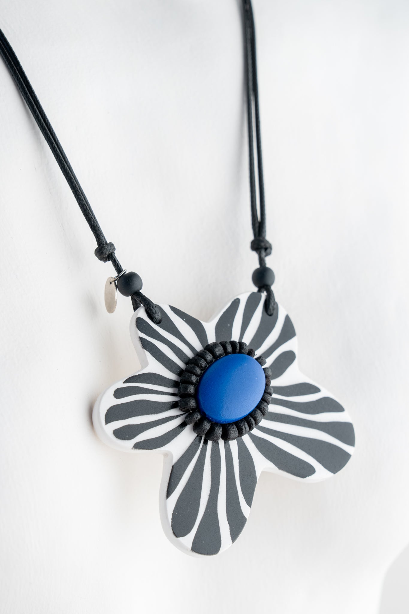 Sylca Designs Bumble Blossom Daisy Pendant, Blue 
