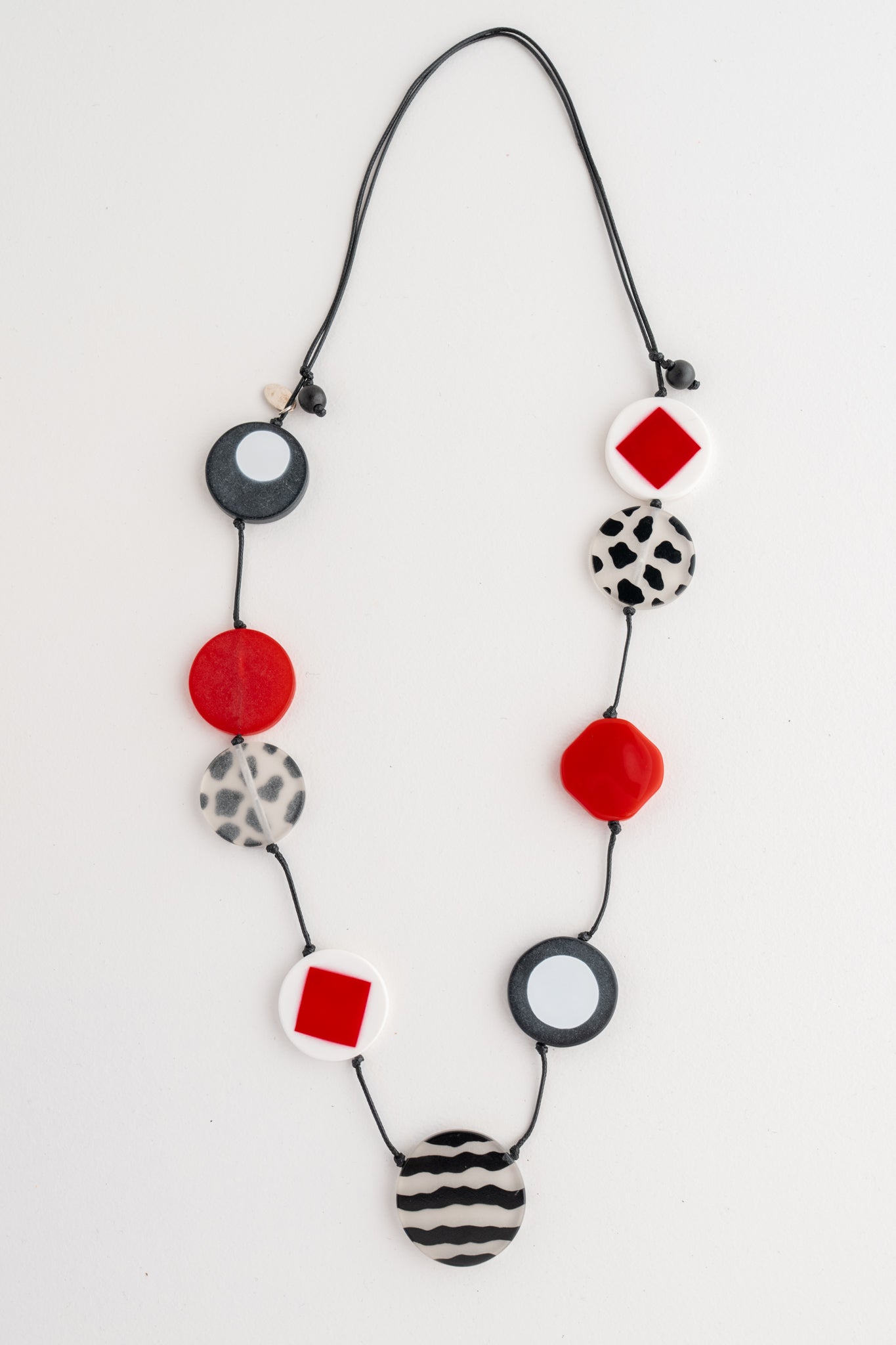 Sylca Designs Cheetah Necklace, Red 