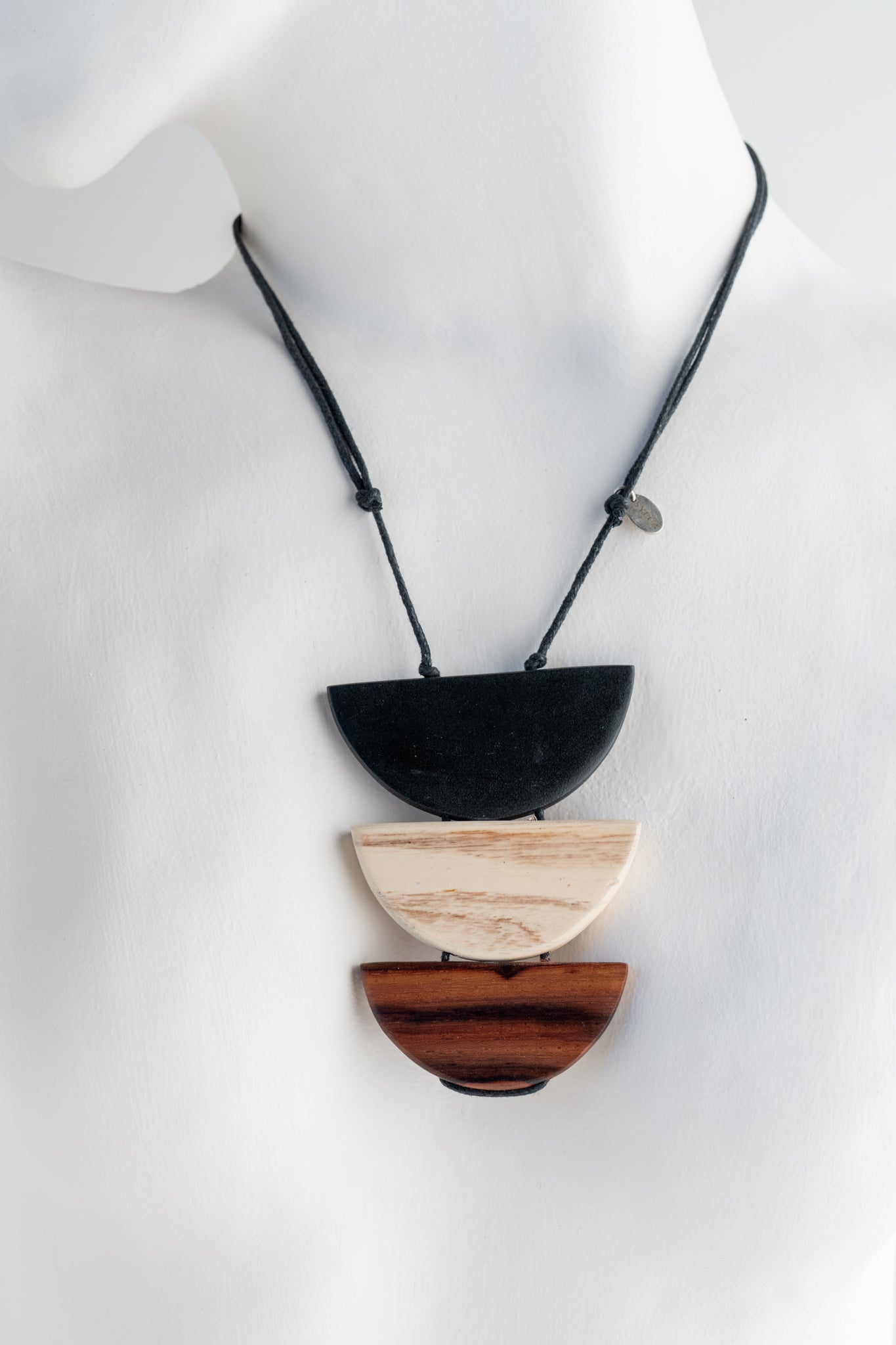 Sylca Designs Natural Trip Moon Necklace, Brown Brown 