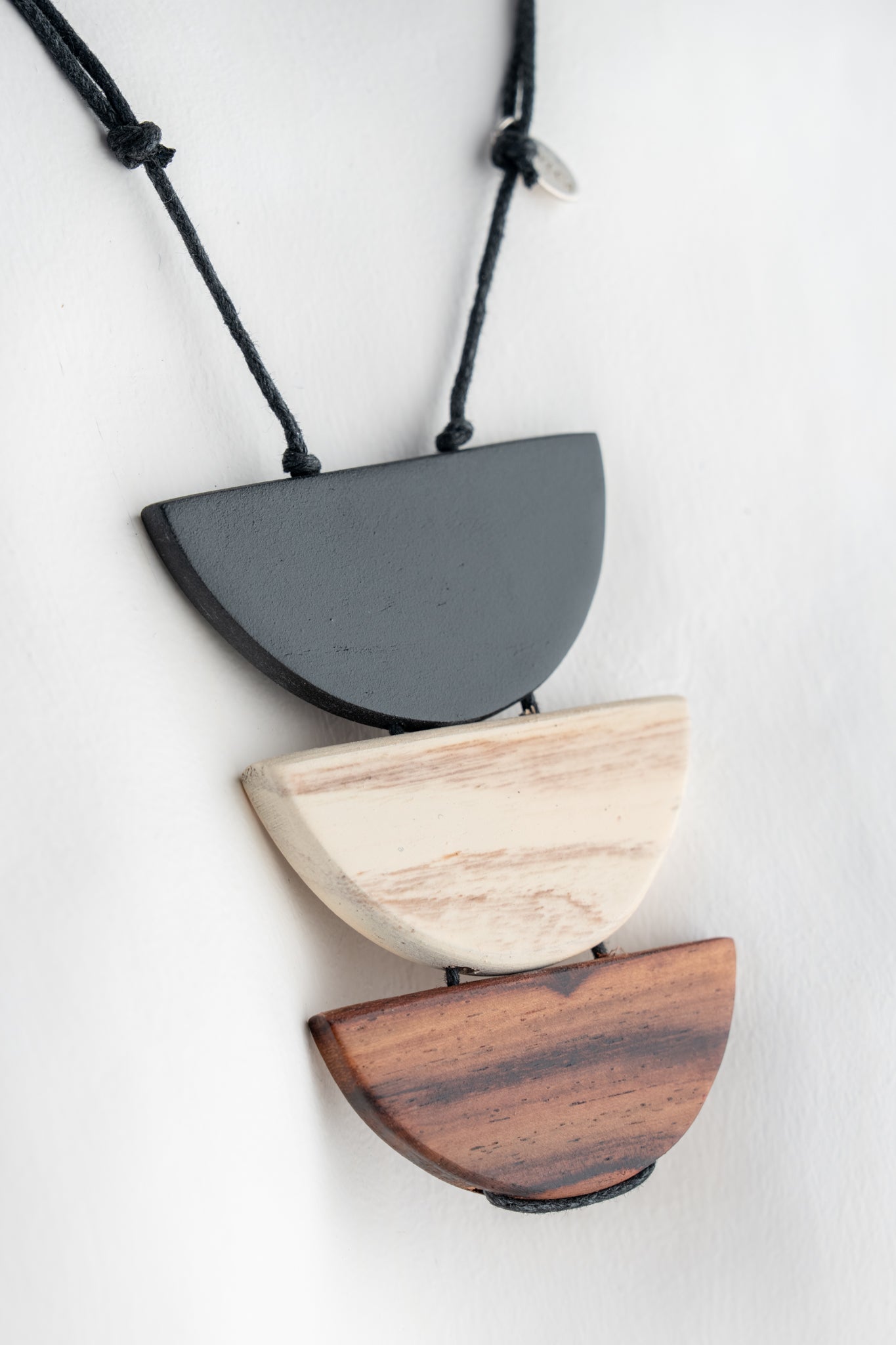Sylca Designs Natural Trip Moon Necklace, Brown 