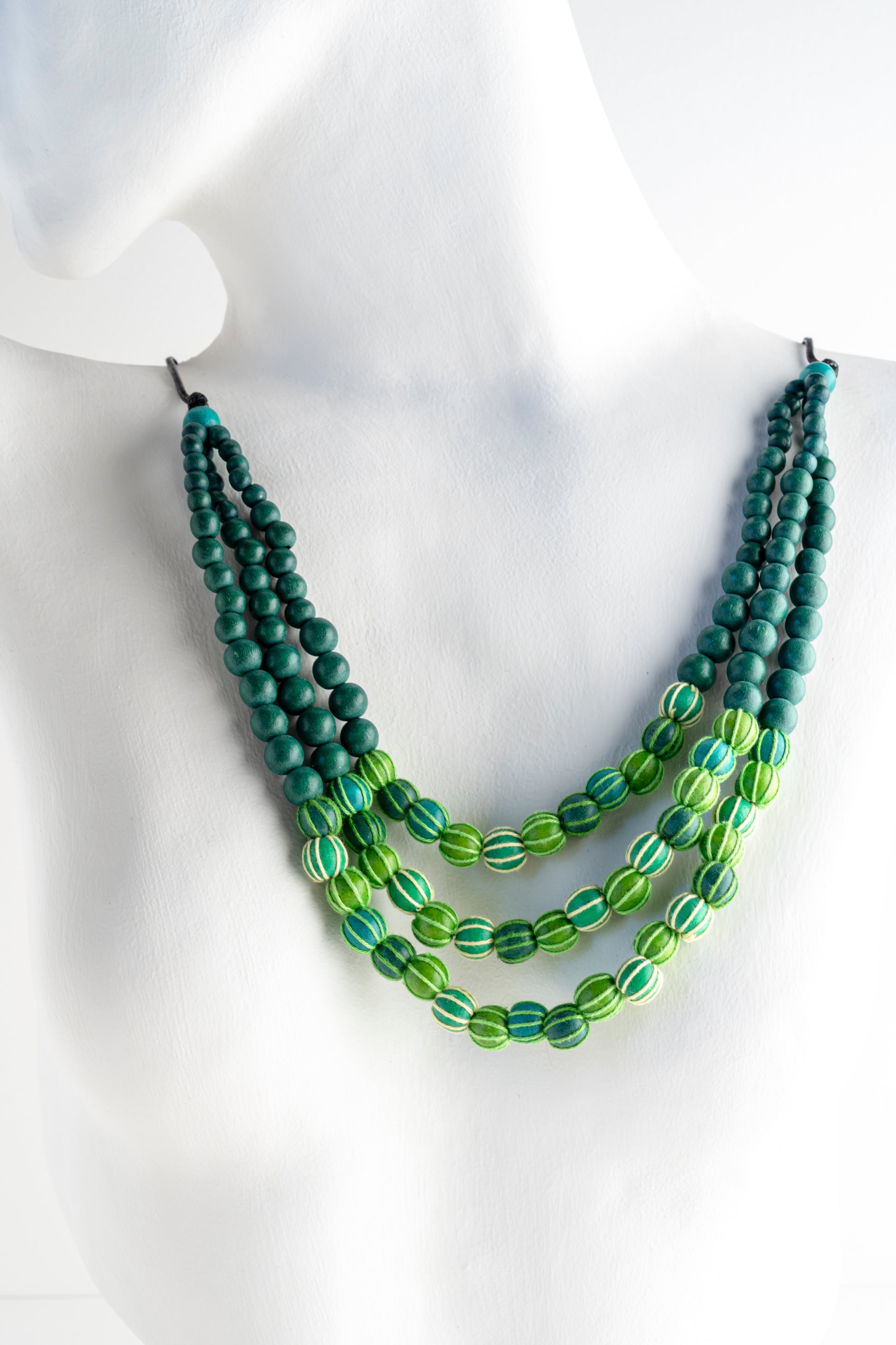 Sylca Designs Harmony Statement Beaded Necklace 