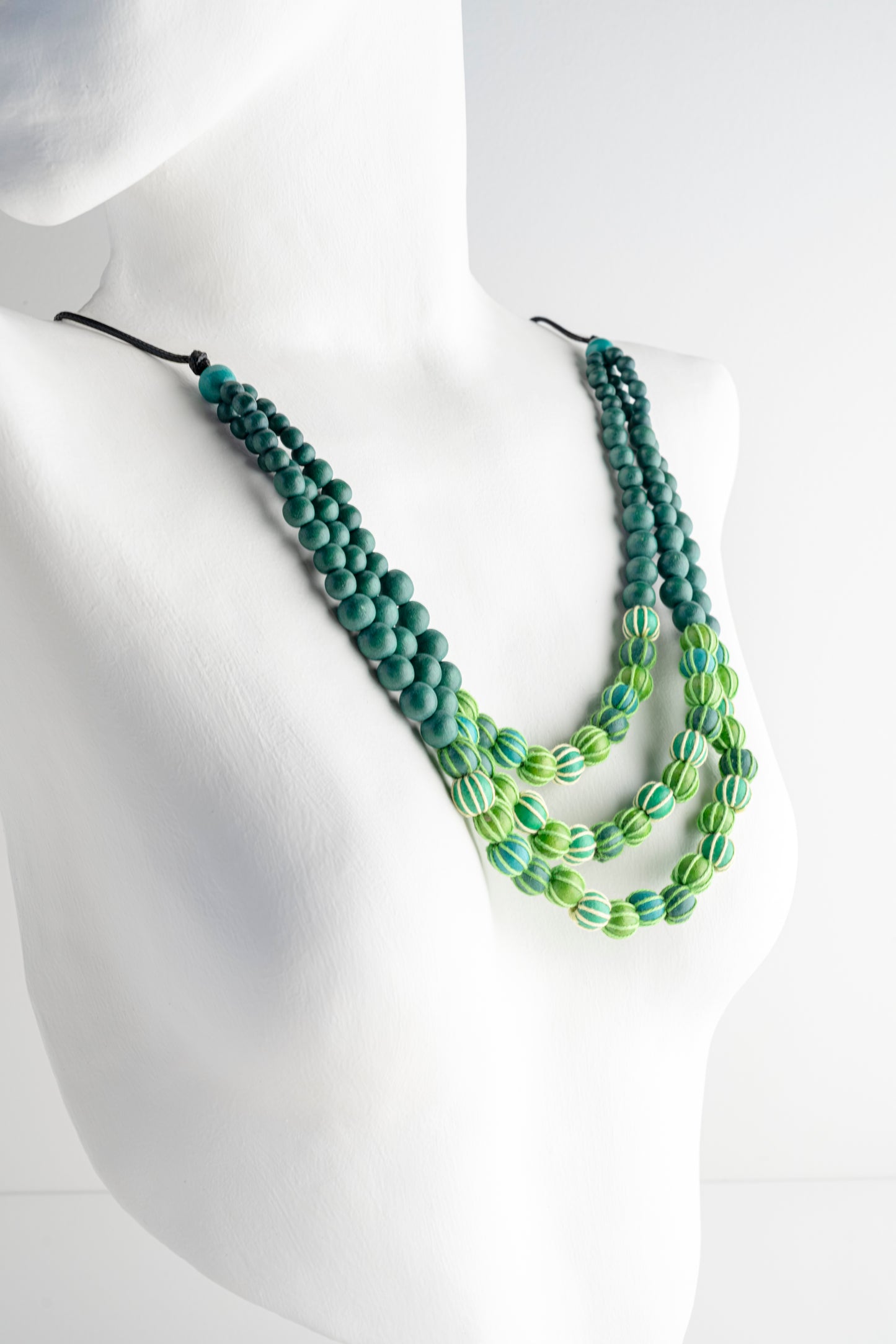 Sylca Designs Harmony Statement Beaded Necklace 